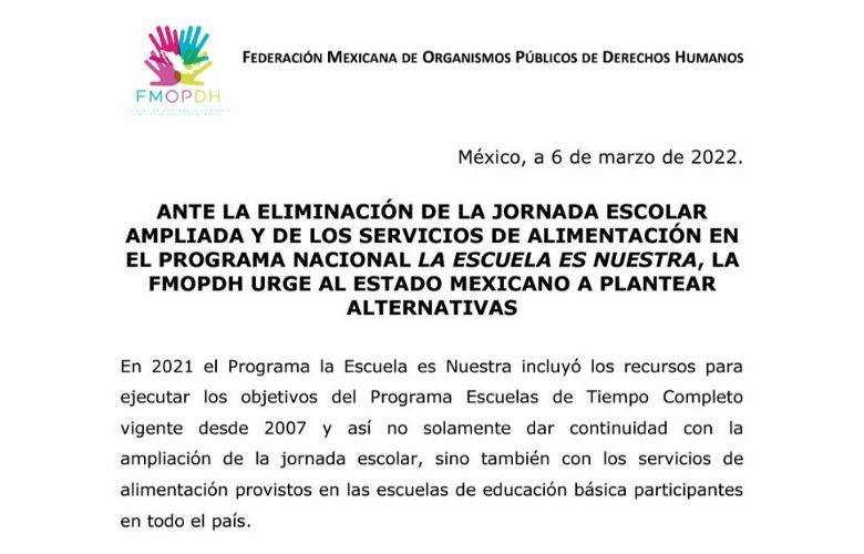 TheBunkerNoticias | Ombudspersons de México preocupados por eliminación de programa educativo