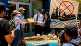 Activistas entregan 90 mil firmas para frenar terminal de gas proyectada en Sonora