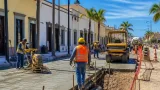 Avanza 69 % la pavimentación de calle Zaragoza en San José del Cabo