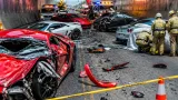 Choque múltiple en Viaducto Elevado de Tijuana deja un lesionado grave y filas viales