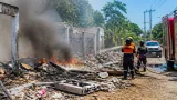Incendio en predio del extinto TUM moviliza a Protección Civil en Campeche