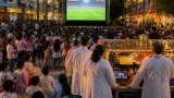 La Paz: hospital madrileño celebra el pase de España a la final en evento para pacientes