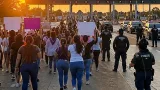 Manifestación en el puente Tampico exige justicia por Dafne y pide la liberación de Danna Yanina