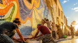 Zamora estrena en Olivares un mosaico comunitario de más de 5.000 piezas