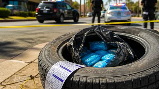 Aseguran 1.53 kg de presunta marihuana ocultos dentro de una llanta en Culiacán