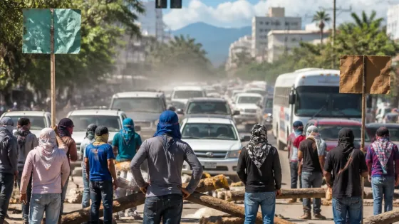 Chilpancingo: bloqueo en Ruffo Figueroa por exigencia de rehabilitación de carretera en San Luis Acatlán