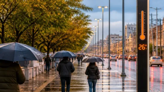 Ciudad Juárez: persisten lluvias ligeras y temperaturas de 23 a 31 °C en los próximos días