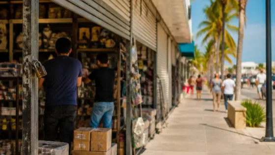 Comerciantes de Cancún reportan caída del 40% en ventas de souvenirs y recortes de personal