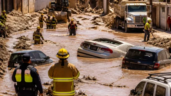 Fuertes lluvias en Chihuahua provocan desborde de arroyos, inundaciones y un fallecido