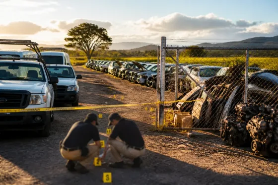 Localizan en Xalisco presunto yonque con 91 vehículos con reporte de robo