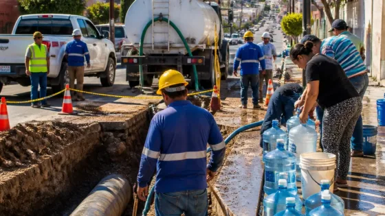 Nogales: corte programado por reparación deja sin agua a varias colonias hasta 72 horas