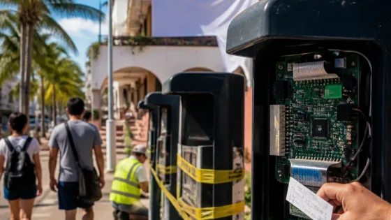 Playa del Carmen revisa concesión de parquímetros tras denuncias y rechazo a aumento
