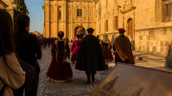 Recorrido teatralizado sobre la Escuela de Salamanca reaviva el centro histórico este verano