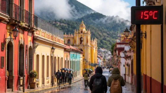 San Cristóbal de las Casas: pronóstico y recomendaciones por clima fresco y lluvia ligera