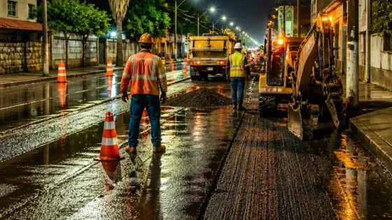 San Juan del Río: avanzan más de 80 mil m² de bacheo en calles y vialidades