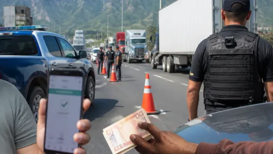 Transportistas denuncian cobros y retenes en Santa Catarina; acusan a la administración municipal