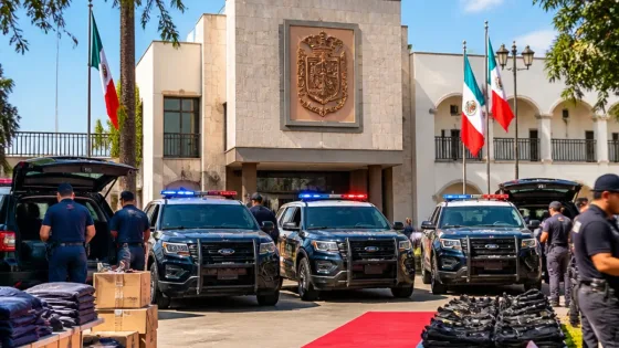 Uruapan recibe tres patrullas tácticas para reforzar la seguridad municipal