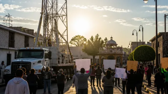 Vecinos rechazan instalación de antena 5G en Tula de Allende