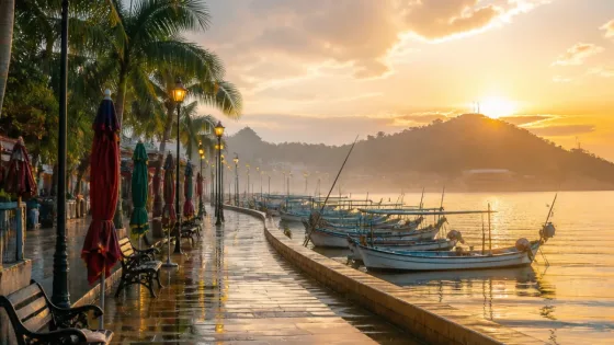 Zihuatanejo: ambiente templado y lluvias ligeras mantienen la costa fresca este lunes
