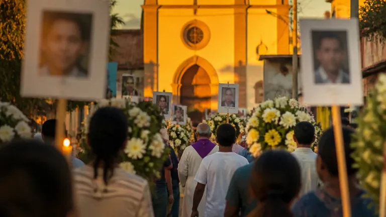 Acapulco: feligreses realizan procesión por la paz y para acompañar a familiares de desaparecidos