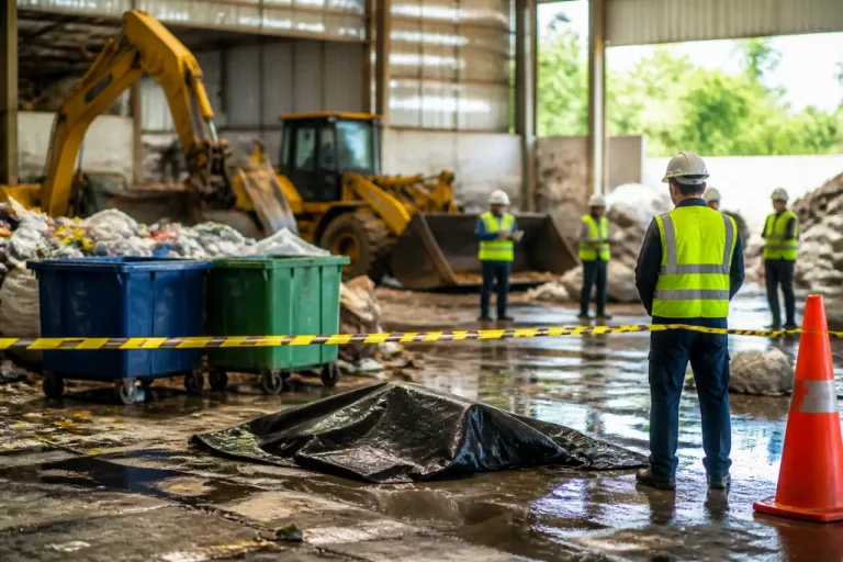 Accidente laboral en empresa de residuos deja un muerto en León
