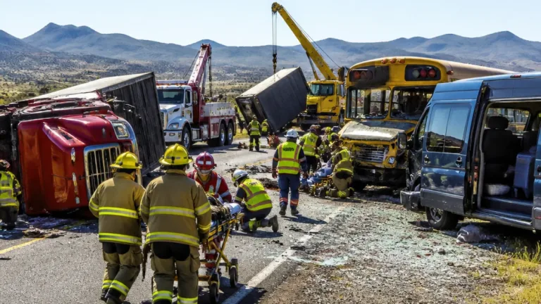 Accidente múltiple en Cuauhtémoc deja un muerto y al menos 13 heridos