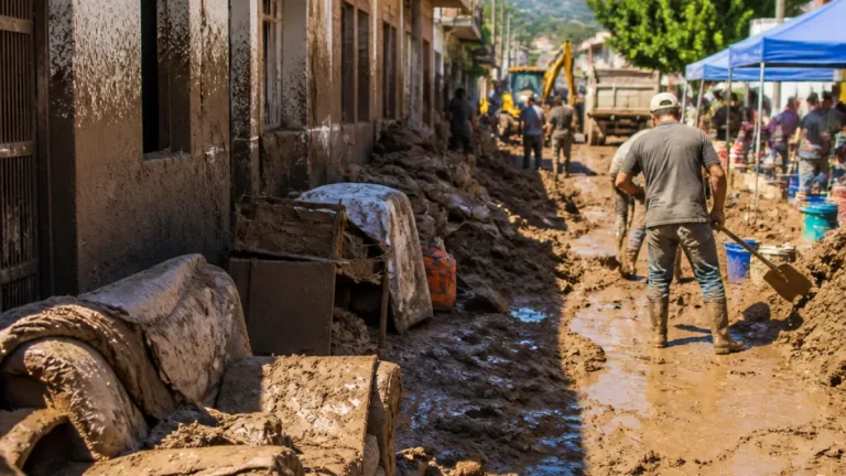 Aluvión en Zamora deja viviendas llenas de lodo y familias en incertidumbre