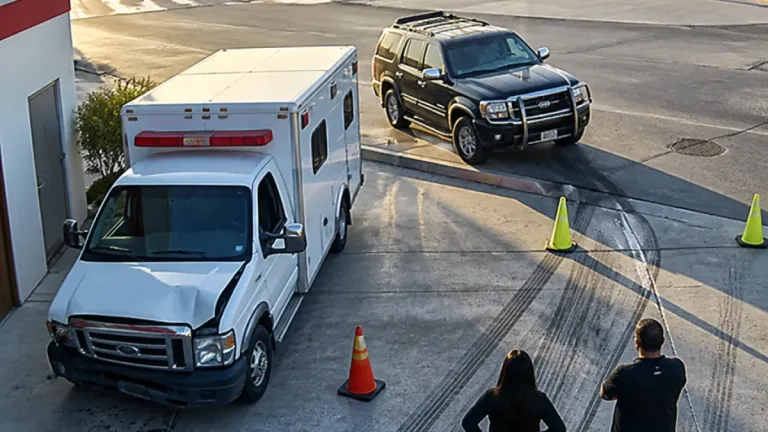 Ambulancia embestida en la base de la Cruz Roja en Ciudad Acuña: piden ayuda para identificar al responsable