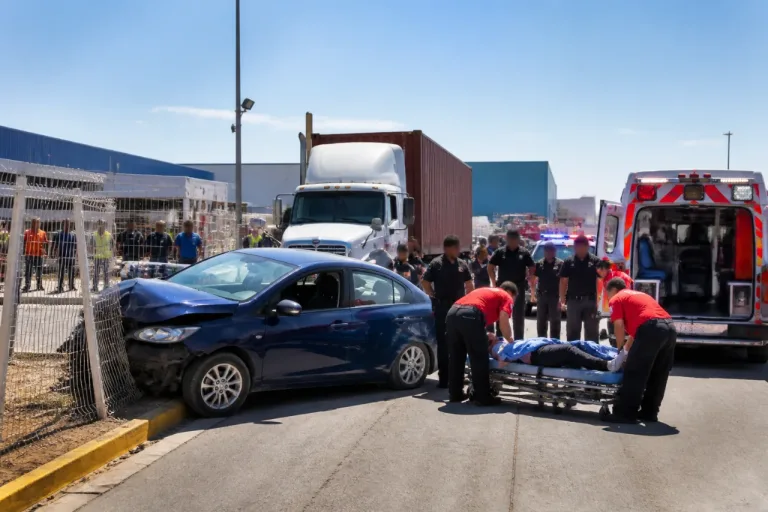 Apuñalan a conductor tras choque en el Parque Industrial de Gómez Palacio