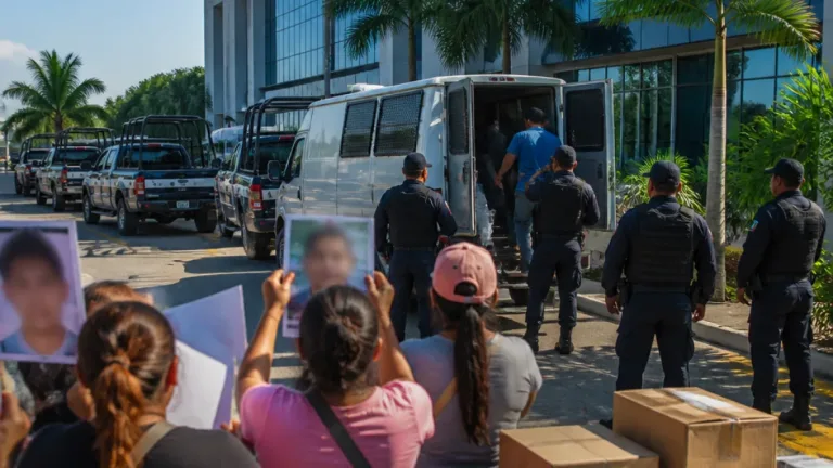 Arrestan a 11 policías en activo por desaparición forzada durante operativo en Coatzacoalcos