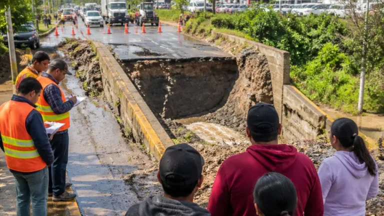 Atlixco: lluvias dejan incomunicada a San Agustín Huixaxtla tras colapso parcial de puente