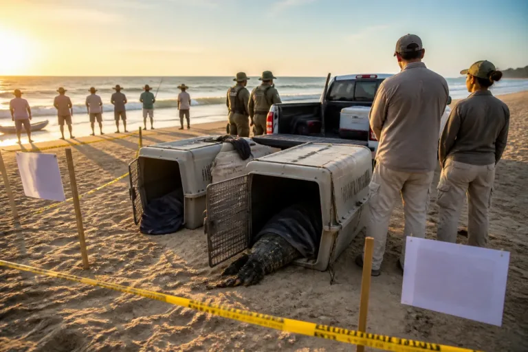 Autoridades alertan por avistamientos y ataque de cocodrilos en playas de Oaxaca
