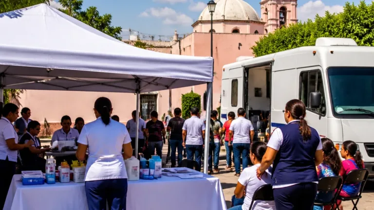 Autoridades municipales llevan consultas y talleres de prevención a San Ángel