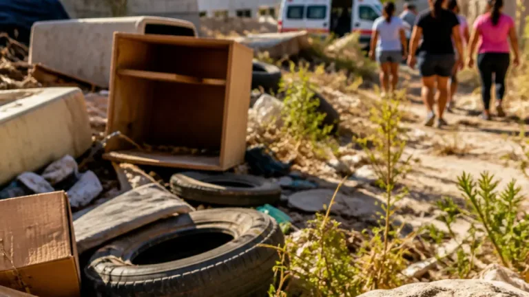 Calor y acumulación de cacharros elevan riesgo de picaduras en Nuevo Laredo