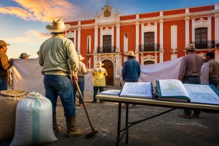 Campesinos exigen seguro agrícola para hectáreas afectadas; buscan respuesta del gobierno estatal