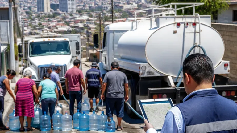 CESPT mantiene pipas gratuitas en Tijuana y actualiza rutas diariamente durante el fin de semana