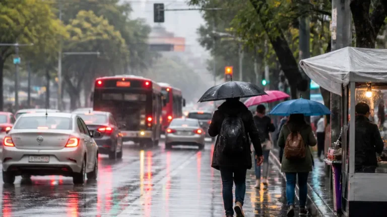 Ciudad de México: persistirán lluvias durante la semana con máximas de 23 °C