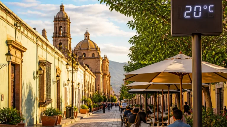 Clima en Oaxaca de Juárez: jueves templado con nubes dispersas y máxima de 26°C