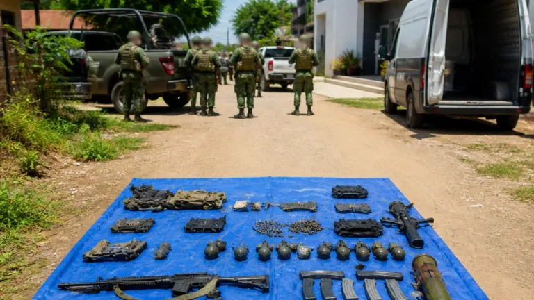 Condenan en Xalisco a pareja por posesión de arsenal en operativo militar
