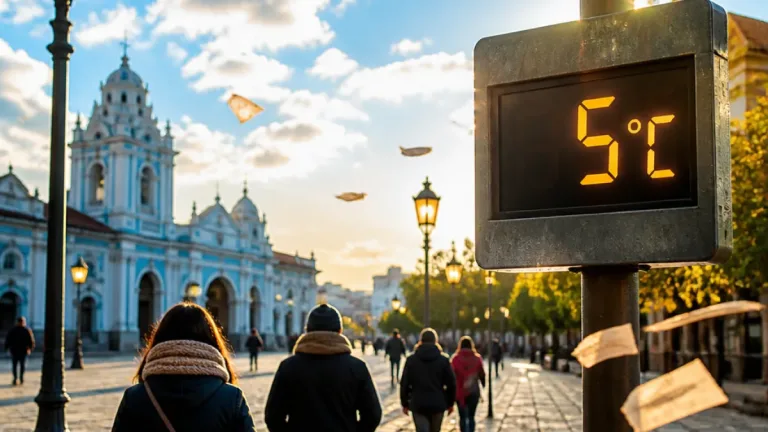 Córdoba: jornada fresca con mínima de 5°C y vientos sostenidos