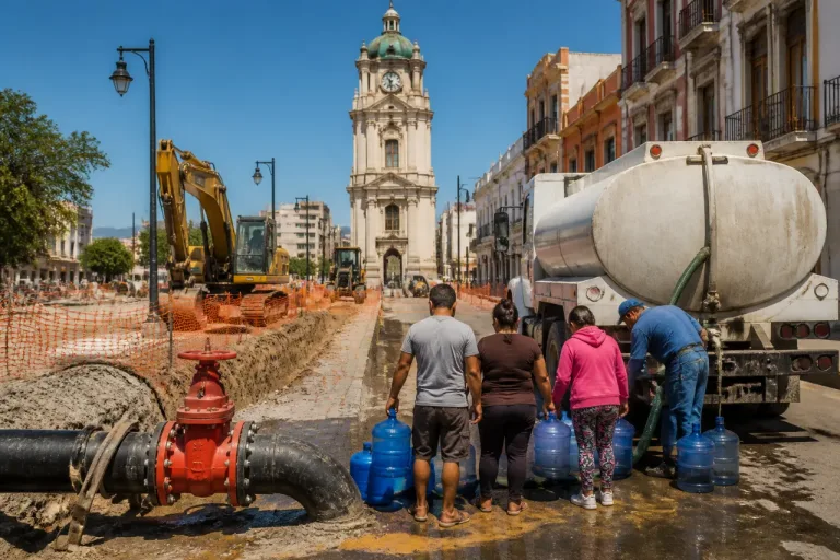 Corte de agua en Pachuca por obras del tren AIFA–Pachuca: horarios y zonas afectadas