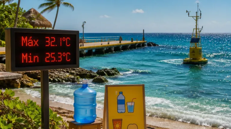 Cozumel: cielo mayormente despejado y calor moderado este 12 de julio