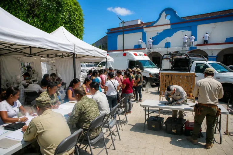 Cuautla: Sedena y Ayuntamiento conceden servicios gratuitos en jornadas comunitarias