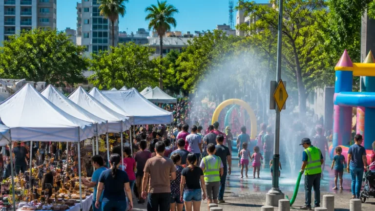 Culiacán: familias llenan Aqua Fest y bazar de emprendedores en espacios públicos