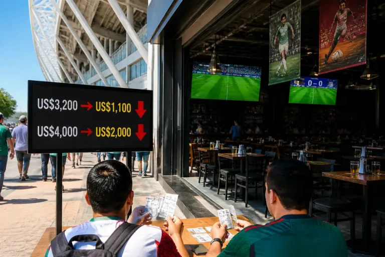 Eliminación de México hunde precios de entradas y golpea a negocios ligados al Mundial