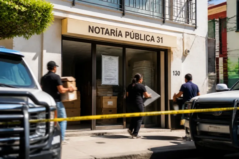 Desalojan Notaría 31 en el Centro de Xalapa tras resolución judicial