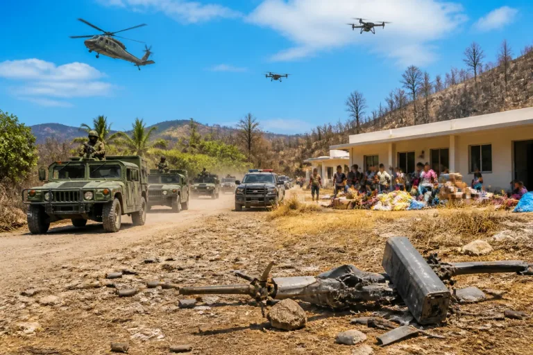 Despliegan fuerzas federales y estatales en Guajes de Ayala tras reportes de ataques con drones