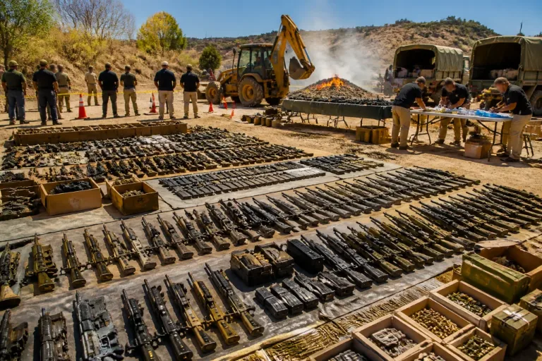 Destruyen en BC más de mil armas vinculadas a la delincuencia; 70% provendrían de EU