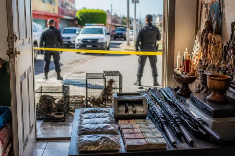 Detenido en Querétaro un hombre apodado “El Satánico”; cateo reveló rituales y drogas