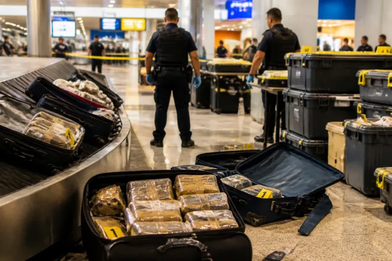 Detienen a 11 personas en Tijuana tras hallar 165 kg de cocaína en equipaje